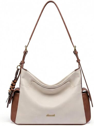 محفظة LOVEVOOK Hobo Bag للنساء، حقائب يد نسائية جلدية مع سحر شرابة، محفظة كتف عبر الجسم in Kuwait