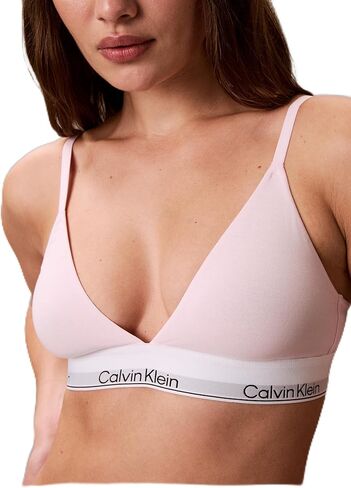 Calvin Klein Womens Icon Cotton Modal Lightly Lined Triangle Bralette in Kuwait