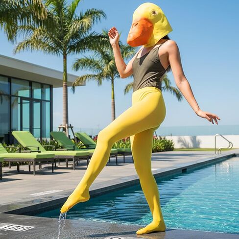 Liitrsh 3 Pcs Winter Duck Costume Accessories Set Funny Duck Mask Feet Slippers Shoes Socks for Carnival Men Women Cosplay in Saudi Arabia