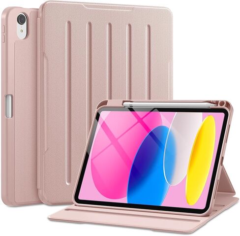 Akkerds for iPad (A16) 11th Generation Case 11 Inch 2025, for iPad 10th Generation Case 10.9 Inch 2022 with Pencil Holder, Multiple Angles Stand Cover, Shockproof TPU Back, Auto Sleep/Wake, Black in Saudi Arabia