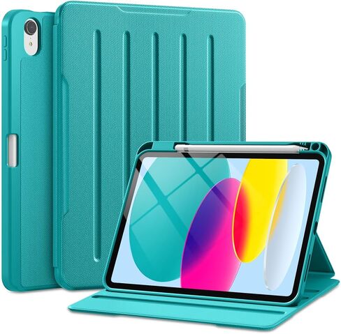 Akkerds for iPad (A16) 11th Generation Case 11 Inch 2025, for iPad 10th Generation Case 10.9 Inch 2022 with Pencil Holder, Multiple Angles Stand Cover, Shockproof TPU Back, Auto Sleep/Wake, Black in Saudi Arabia