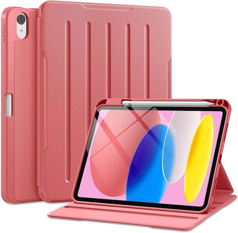 Akkerds for iPad (A16) 11th Generation Case 11 Inch 2025, for iPad 10th Generation Case 10.9 Inch 2022 with Pencil Holder, Multiple Angles Stand Cover, Shockproof TPU Back, Auto Sleep/Wake, Black in Saudi Arabia