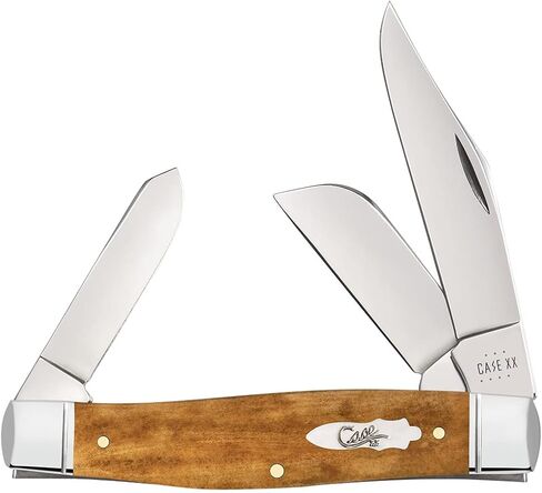Case XX WR POCKET KNIFE SMOOTH ANTIQUE BONE LARGE STOCKMAN، البند 58204، الطول مغلق 4 1/4 بوصة (6375 SS) in Saudi Arabia
