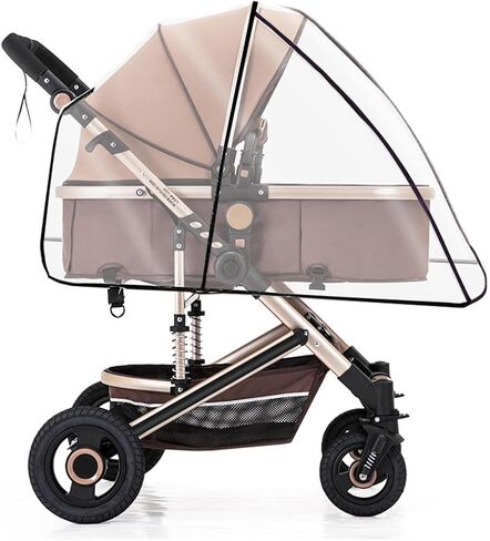Universal Stroller Rain Cover, Waterproof Windproof Dustproof Protection in Saudi Arabia