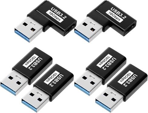 6 Pack USB C to USB A Adapter High Speed, USB C Female to USB3.2 Male Adapter 10Gbps USBA to USBC Adapters Connector High Speed USB-Extension Connector Support Charge Data Sync in Saudi Arabia