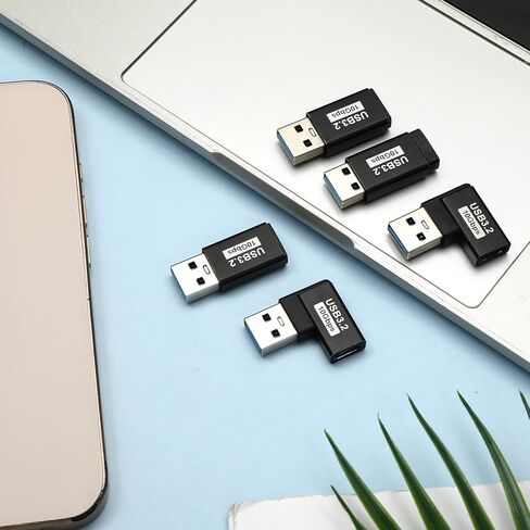 6 Pack USB C to USB A Adapter High Speed, USB C Female to USB3.2 Male Adapter 10Gbps USBA to USBC Adapters Connector High Speed USB-Extension Connector Support Charge Data Sync in Saudi Arabia