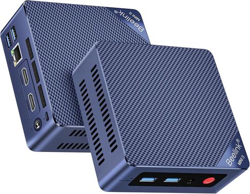 كمبيوتر صغير Beelink MINI S12، معالج Intel الجيل الثاني عشر Alder Lake-N95 (4C/4T، حتى 3.4 جيجا هرتز)، كمبيوتر صغير 8 جيجا DDR4 RAM 256 جيجا SSD، يدعم شاشة مزدوجة 4K، WiFi 5/BT4.2/USB3.2/2.5G LAN/WOL/تشغيل تلقائي in Saudi Arabia