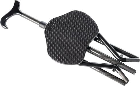 Folding Cane Seat, Carbon Fiber Walking Stick with Chair, Portable, Compact Foldable Cane and Chair Combination with Carry Case in Saudi Arabia
