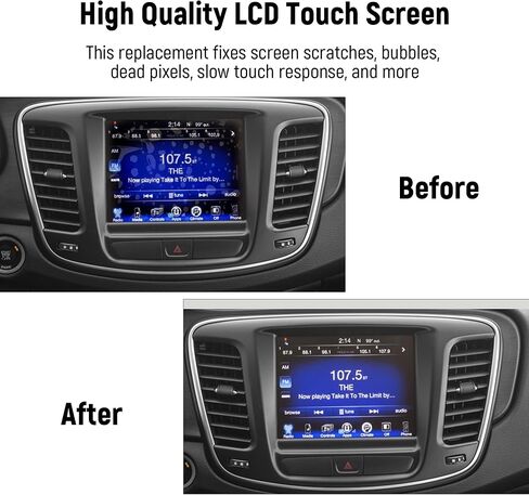 شاشة Uconnect LCD مقاس 8.4 بوصة تعمل باللمس مناسبة لسيارة جيب جراند شيروكي دودج رام شاحن كرايسلر تشالنجر دورانجو راديو الملاحة LCD شاشة استبدال رقمية DJ084NA-01A in Kuwait