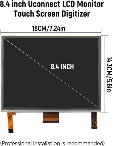 شاشة Uconnect LCD مقاس 8.4 بوصة تعمل باللمس مناسبة لسيارة جيب جراند شيروكي دودج رام شاحن كرايسلر تشالنجر دورانجو راديو الملاحة LCD شاشة استبدال رقمية DJ084NA-01A in Kuwait