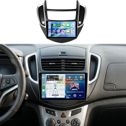 4G+128G Car Radio Stereo for Chevy Trax 2014 2015 2016, 9inch HD in-Cell Touch Screen/Android 15/Wireless CarPlay/Android Auto/GPS/WiFi/5.0Bluetooth/FM/AHD Backup Camera in Kuwait