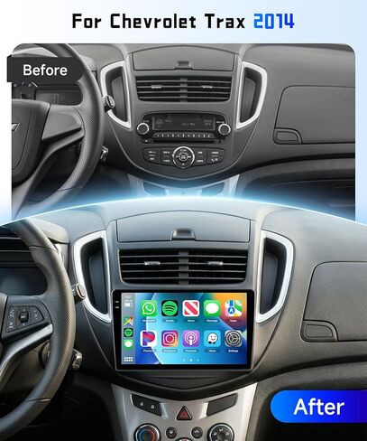 4G+128G Car Radio Stereo for Chevy Trax 2014 2015 2016, 9inch HD in-Cell Touch Screen/Android 15/Wireless CarPlay/Android Auto/GPS/WiFi/5.0Bluetooth/FM/AHD Backup Camera in Kuwait