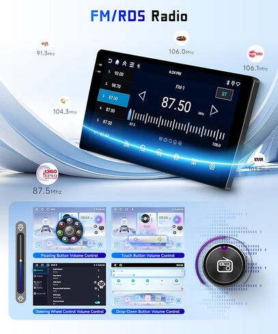 4G+128G Car Radio Stereo for Chevy Trax 2014 2015 2016, 9inch HD in-Cell Touch Screen/Android 15/Wireless CarPlay/Android Auto/GPS/WiFi/5.0Bluetooth/FM/AHD Backup Camera in Kuwait