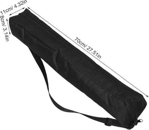 حقيبة حمل ثلاثية القوائم: حقيبة تخزين من نسيج أكسفورد لحامل ثلاثي القوائم للكاميرا المحمولة، حزام كتف مبطن يناسب Monopods، حامل مكبر الصوت 27.56 × 4.33 × 3.15 بوصة in Kuwait