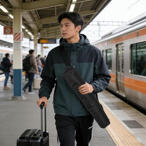 حقيبة حمل ثلاثية القوائم: حقيبة تخزين من نسيج أكسفورد لحامل ثلاثي القوائم للكاميرا المحمولة، حزام كتف مبطن يناسب Monopods، حامل مكبر الصوت 27.56 × 4.33 × 3.15 بوصة in Kuwait