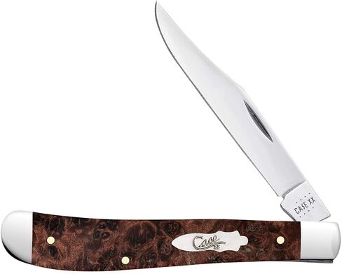 Case XX WR POCKET KNIFE SLIMLINE TRAPPER - خشب القيقب البني، البند 64063، الطول مغلق 4 1/8 بوصة (71048 SS) in Kuwait