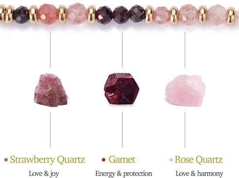 هدايا Glowave Dragonfly & Flamingo للنساء، سوار من الحجر الطبيعي، هدية صداقة ملهمة للصديق وزميل العمل والأم والأخت in Kuwait