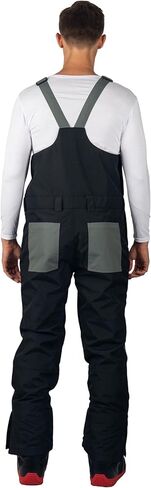 Alpine Swiss Mens Snow Bib 10K Waterproof Ski Overalls Insulated Snowboard Pants Windproof Breathable Outdoor Winter Sports in Saudi Arabia