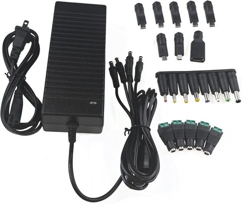 5V 12A Power Adapter, Multi-Port Multi-Function Charger, 5-Port Charging Station, Suitable for Multiple Devices, Compatible with Smartphones, Tablets, for DJI Drones, and Remote Controllers in Saudi Arabia