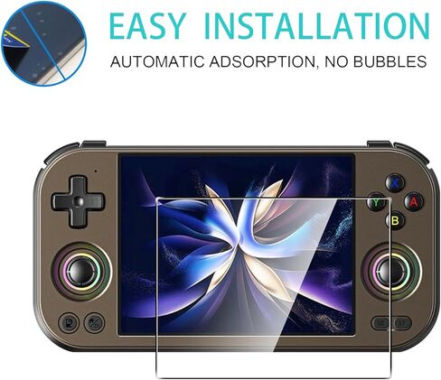 2 Pack Compatible with Anbernic RG477M Screen Protector,Full Coverage 9H Tempered Glass Film,HD Clear Scratch Resistant,Bubble-Free for Anbernic RG477M Retro Game Screen Protector in Kuwait