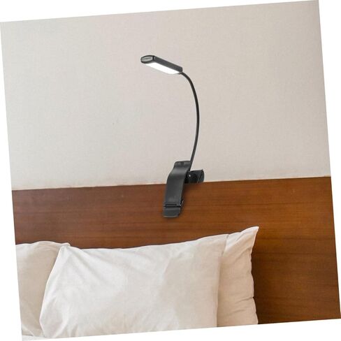 2pcs LED Reading Clip Lights, Eye Protection Bedside Book Lamps with Adjustable Brightness, USB Rechargeable Music Score and Night Clip Lights for Home and Travel in Saudi Arabia