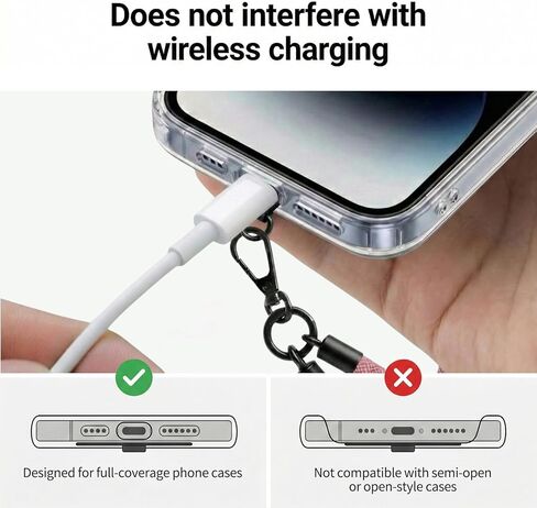 Phone Lanyard 2 Pack, 8mm Heavy Duty Wrist Strap for Cell Phone with 2 Reinforced Tether Tabs, Universal Tether Tab Wristlet for Women and Men, Compatible with Most Smartphone Cases in Kuwait