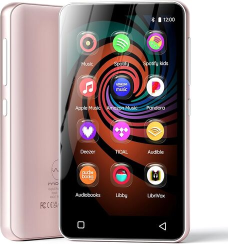 160GB MP3 Player with Bluetooth and WiFi, innioasis Music Player with Spotify,Pandora,Amazon Music,4" Touch Screen Android MP4 MP3 Player for Kids with Libby,Audible,Spotify Kids (Grey) in Saudi Arabia