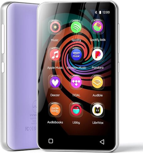 160GB MP3 Player with Bluetooth and WiFi, innioasis Music Player with Spotify,Pandora,Amazon Music,4" Touch Screen Android MP4 MP3 Player for Kids with Libby,Audible,Spotify Kids (Grey) in Saudi Arabia