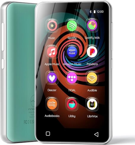 160GB MP3 Player with Bluetooth and WiFi, innioasis Music Player with Spotify,Pandora,Amazon Music,4" Touch Screen Android MP4 MP3 Player for Kids with Libby,Audible,Spotify Kids (Grey) in Saudi Arabia
