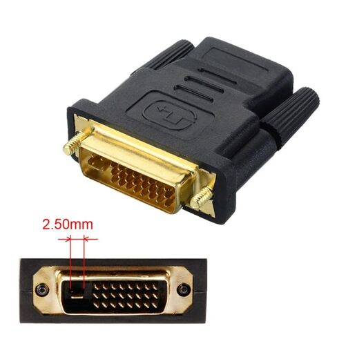 محول chenyang HDMI إلى DVI، محول DVI ذكر إلى HDMI أنثى مطلي بالذهب ثنائي الاتجاه للتلفزيون والشاشة والكمبيوتر in Saudi Arabia
