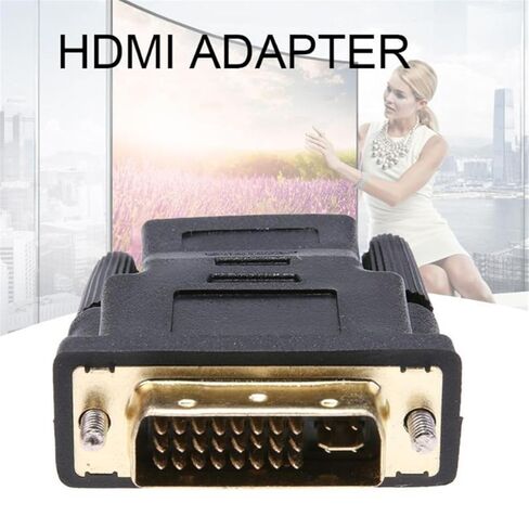 محول chenyang HDMI إلى DVI، محول DVI ذكر إلى HDMI أنثى مطلي بالذهب ثنائي الاتجاه للتلفزيون والشاشة والكمبيوتر in Saudi Arabia