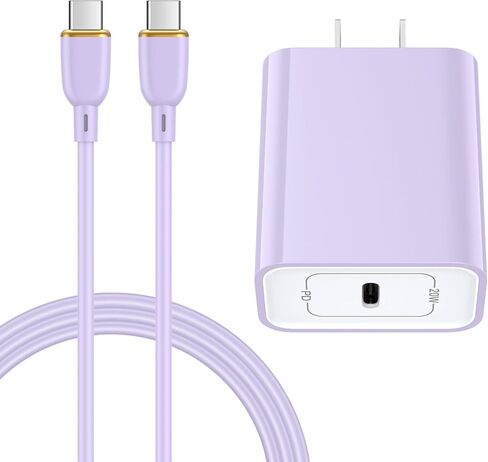 USB C Fast Charger for Samsung A36 A17 A56 5G A16 A26 S25 S24 A15 A55, 20W Type C Super Fast Wall Charger Block with 6FT USB C to C Cable for iPhone 17 Air 16 e 16 15 Google Pixel 10 Pro XL/9 Pro/8/7 in Saudi Arabia