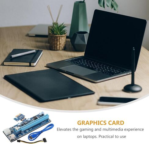 كابل محول بطاقة الرسومات لأجهزة الكمبيوتر المحمول Mini Pci-E إلى Pci-E X16 ملحق وحدة معالجة الرسومات الخارجية مع كابل USB لتحسين أداء الرسومات وقابلية التوسيع in Kuwait