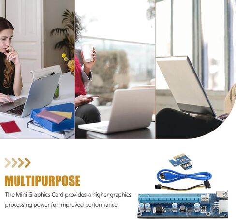 كابل محول بطاقة الرسومات لأجهزة الكمبيوتر المحمول Mini Pci-E إلى Pci-E X16 ملحق وحدة معالجة الرسومات الخارجية مع كابل USB لتحسين أداء الرسومات وقابلية التوسيع in Kuwait