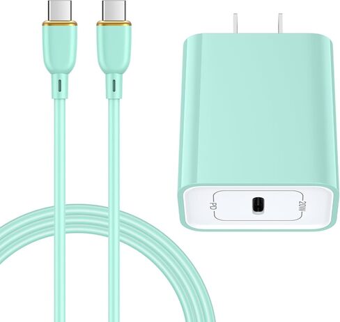 USB C Fast Charger for Samsung A36 A17 A56 5G A16 A26 S25 S24 A15 A55, 20W Type C Super Fast Wall Charger Block with 6FT USB C to C Cable for iPhone 17 Air 16 e 16 15 Google Pixel 10 Pro XL/9 Pro/8/7 in Saudi Arabia