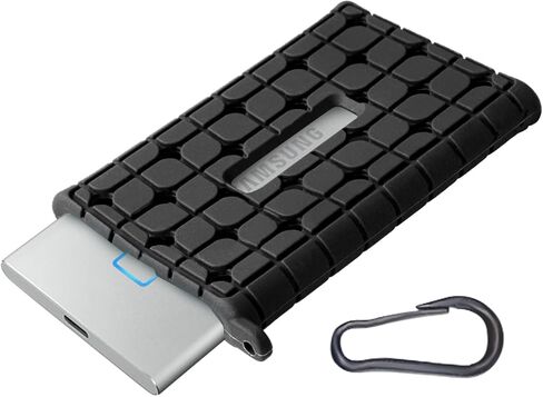 Silicone Protective Cover for Samsung T7 Solid State Drive SSD Hard Disk Silicone Protective Cover Travel (T7) in Saudi Arabia