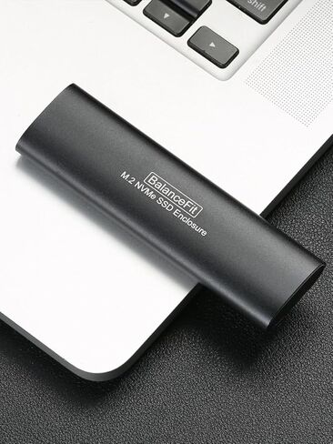 M. 2 NVMe SSD Aluminum Alloy Solid State Drive case, M.2 NVMe to USB Adapter, USB 3.2 Gen 2 (10Gbps) SSD Card Reader, Tool Free Installation, Suitable for 2230/2242/2260/2280 SSDs in Saudi Arabia