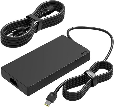 شاحن رفيع 300 واط متوافق مع Lenovo Legion Pro 5 7 5i 7i 9i 16IRX8 16ARX8H 16IAH7H 16IRX9 16IAX10H 16ITHg6 16ACHg6 16IAX7 R9000 Y9000 ThinkPad R7000P LOQ 17IRB8 in Saudi Arabia