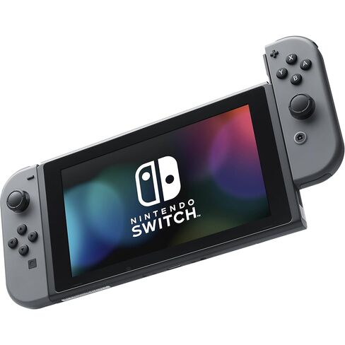 Nintendo Switch Bundle (7 items): 32GB Console Gray Joy-con, 128GB Micro SD, Joy-Con (L/R)-Neon Red/Neon Blue, Game Disc Super Mario Odyssey, and Type C Cable in Saudi Arabia