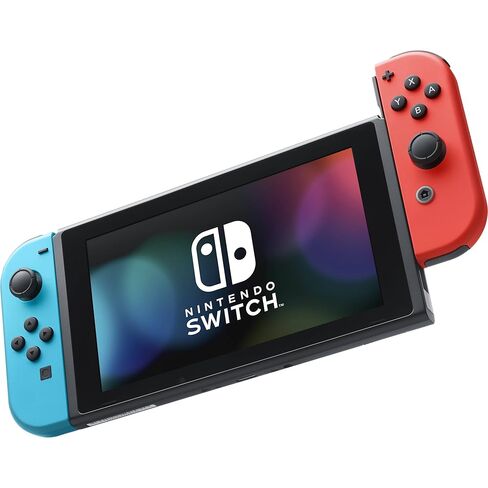 Nintendo Switch Bundle (6 items): 32GB Console Neon Red Blue Joy-con, Game Disc Super Mario Odyssey, Extra Pair of Joy-con Red and Blue,128GB Micro SD Card, Type C Cable, HDMI Cable in Saudi Arabia