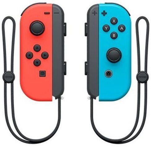 Nintendo Switch Bundle (7 items): 32GB Console Gray Joy-con, 128GB Micro SD, Joy-Con (L/R)-Neon Red/Neon Blue, Splatoon 2 Game Disc, Type C Cable, Wall Charger in Saudi Arabia