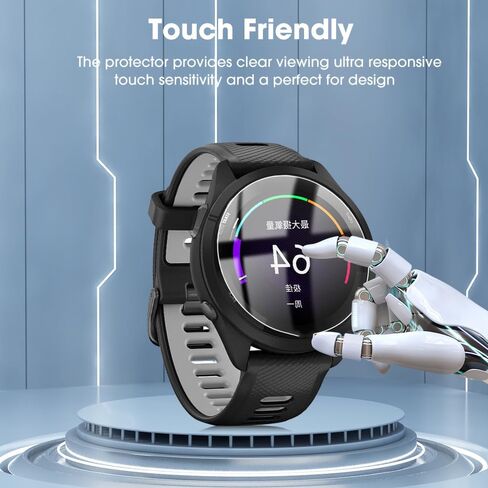3 قطع لواقي الشاشة Garmin Forerunner 965، رقيق للغاية 2.5D 9H صلابة الزجاج المقسى طبقة حماية للشاشة in Saudi Arabia