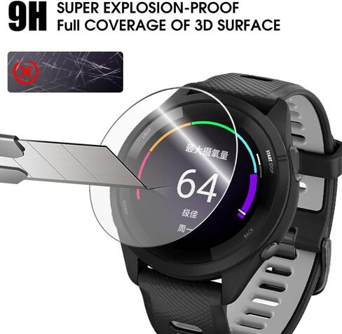 3 قطع لواقي الشاشة Garmin Forerunner 965، رقيق للغاية 2.5D 9H صلابة الزجاج المقسى طبقة حماية للشاشة in Saudi Arabia