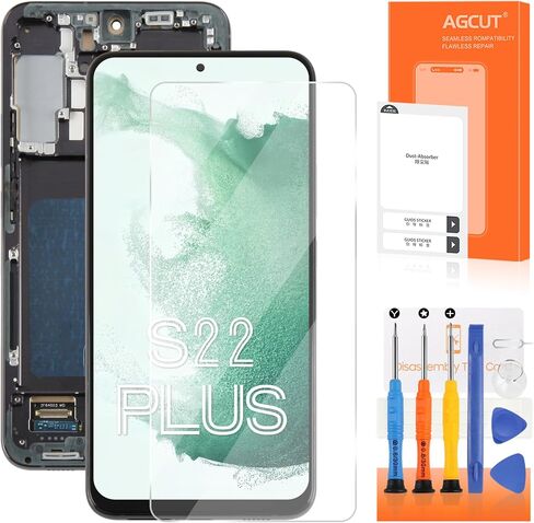 INCELL لهاتف Samsung Galaxy S22 Plus استبدال الشاشة لهاتف Samsung S22 Plus 5G شاشة LCD SM-S906B SM-S906U SM-S906W مجموعة شاشة LCD تعمل باللمس مع إطار in Kuwait