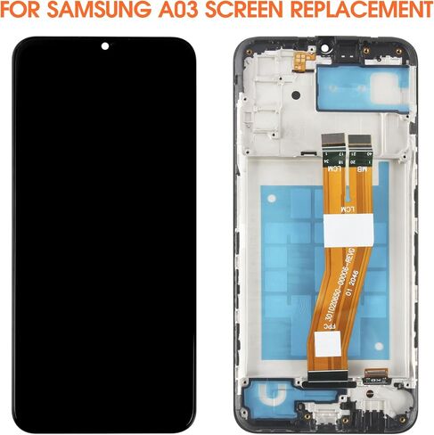 لشاشة Samsung Galaxy A03 البديلة لشاشة Samsung A03 LCD SM-A035F/DS SM-A035M SM-A035F LCD محول الأرقام شاشة تعمل باللمس مجموعة إصلاح مجموعات مع الإطار in Kuwait