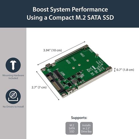StarTech.com M.2 SATA SSD to 2.5in SATA Adapter and USB 3.1 to 2.5" SATA Hard Drive Adapter Bundle in Saudi Arabia