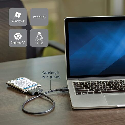 StarTech.com M.2 SATA SSD to 2.5in SATA Adapter and USB 3.1 to 2.5" SATA Hard Drive Adapter Bundle in Saudi Arabia