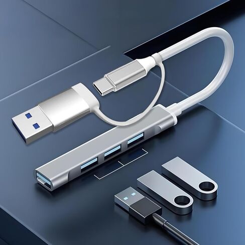 USB 3.0 Hub,4-Port USB Hub USB Splitter USB Expander for Laptop, Flash Drive, HDD, Console, Printer, Camera,Keyborad, Mouse(Not for Charging) in Saudi Arabia