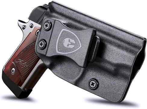 WARRIORLAND IWB Kydex Holster، متوافق مع مسدس Kimber Micro 9 - لا يناسب Kimber Micro 10mm & .45، حزام الخصر الداخلي المخفي، Adj. الاحتفاظ غير قادر على النقر والنقر، اختياري لليمين/لليسار in Kuwait