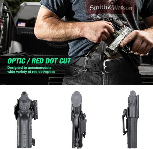 WARRIORLAND IWB Kydex Holster, Fits Kimber Micro 9 Pistol - Not Fit Kimber Micro 10mm & .45, Inside Waistband Concealed Carry, Adj. Cant & Retention, Right/Left Optional in Saudi Arabia